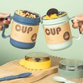 thumbnail image 4 of CSChome Bento Container Food-grade Leakproof Soup Cup Large Capacity Heat-resistant Plastic Milk Cup, 4 of 6
