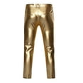 thumbnail image 3 of Lovskoo Mens Shiny Sequins Straight Leg Trousers Nightclub Party Dance 70S Pants Gold, 3 of 4
