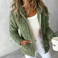 thumbnail image 4 of Chbgutlmr Fleece Jacket Women Full Zipper Long Sleeve Comfy Warm Coats Winter Hooded Casual Fuzzy Outerwear with Pockets, 4 of 8