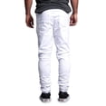 thumbnail image 4 of Victorious Men's Scrunch Stacked Biker Twill Jogger Pants JG882 - White - X-Large, 4 of 6