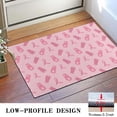 thumbnail image 3 of Pink Ribbon Pattern Door Rugs,Washable Non Slip Door Mats Indoor,Decorative Door Mats,Entry Mat Indoor for Entrance,Bedroom,Kitchen,Bathroom,16"x24", 3 of 6