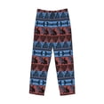 thumbnail image 2 of Fotbe Vintage Corn Pattern in Red Blue Men's Pajama Pants,Sleepwear Pants,Pj Bottoms Drawstring And Pockets-Small, 2 of 7