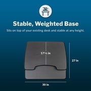 Vari - VariDesk Essential 30 - Two-Tier Standing Desk Converter for Home Office - Adjustable Sit Stand Desk with 11 Height Settings - Standing Desk Riser for Monitor & Accessories - 30 Wide, Black