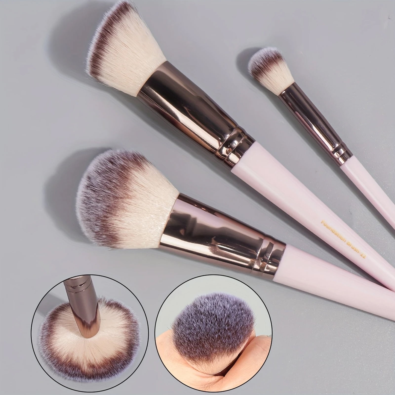 BYXAS Makeup Brush Set, 48 Pcs Makeup Tool Set Premium Synthetic Foundation Powder Concealers Eye Shadows Blush Makeup Brushes Kit with Makeup Sponge, Powder Puffs for Beginner & Professional