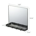 thumbnail image 7 of Yamazaki Home Magnetic Mirror with Storage Rack, Black, Glass, Supports 5.5 pounds, Magnetic, Mirror, 7 of 7