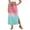 Light pink, variant on Gradient High Waisted Skirt, Casual Flowy Long Skirt with Slit and Pockets, Summer Ombre A-Line Slacks