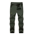 thumbnail image 2 of UVEASISHA On Sale Cargo Pants for Men,Mens Softshell Hiking Pants Winter Fleece Lined Straight Leg Pants Outdoor Windproof Multiple Pockets Work Pants Army Green XL, 2 of 3