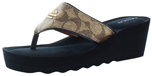 coach janice flip flops