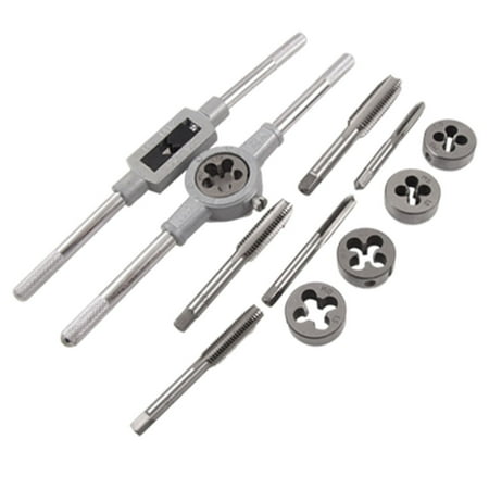 Handle 12 Piece - Unique Bargains 12 Pcs Adjustable Tap Wrench Die Handle Stock Tool Set