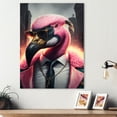 thumbnail image 2 of Designart Flamingo Gangster In NYC II Canvas Wall Art, 2 of 5