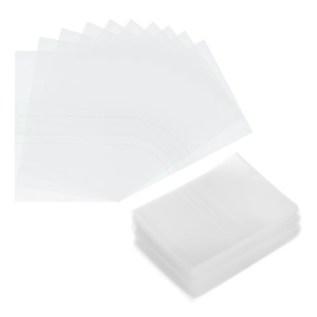 Uxcell 400Pcs Banda de Encogimiento Perforada Clara, 55x40mm Envoltura de Calor para Botellas y Tarros, Se Ajusta al Diámetro de la Tapa de 31-34mm, Sello para Tarros de Botellas de Tubo de Goteo