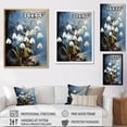 thumbnail image 4 of Designart "Verdant Winter Snowdrops II" Snowdrops Floater Framed Wall Decor, 4 of 5
