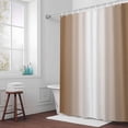 thumbnail image 5 of Ombre Beige Fabric Shower Curtain Gradient Color Washable Shower Curtains for Bathroom, Waterproof Bath Curtain with Hooks Home Decor 72x72in, 5 of 8