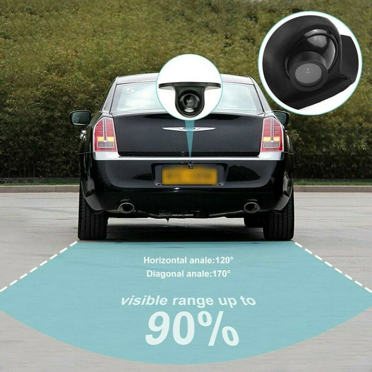 360° Car Front Side Reverse Camera Rearview Parking IR Waterproof 