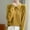 Yellow, variant on Itsame Women Knitted Polo Sweater V-Neck Knitted Sweaters Long Sleeves Solid Color Relaxed Lapel Collar Sweatshirts Beige Size L