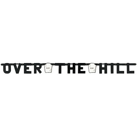 Banner 4-1/4"x4-1/4 Feet-Over The Hill