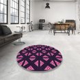 thumbnail image 4 of Ahgly Company Machine Washable Indoor Rectangle Transitional Deep Purple Area Rugs, 4' x 6', 4 of 7