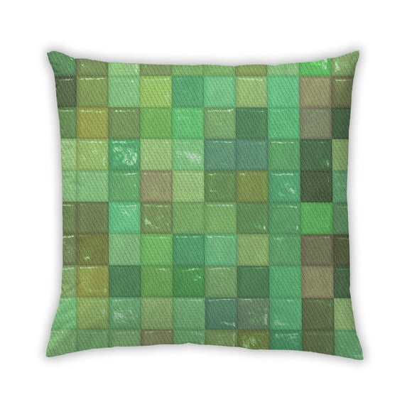 Ahgly Company Outdoor Square Contemporary Throw Pillow, 18 inch by 18 inch