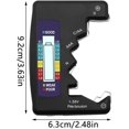thumbnail image 3 of Instrumento de medición digital, probador de batería digital Pantalla LCD Probador de batería universal para pilas de botón Aa5 Aaa7N 1.5V 9V Durable y hábil Afortunado Sencillez, 3 of 3