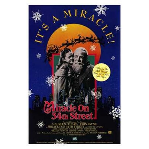 Miracle on 34Th Street Movie Poster (11 x 17)