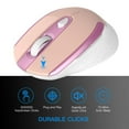 thumbnail image 4 of Wireless Mouse, 2.4G Wireless Ergonomic Optical Mouse, Cimetech Slim Silent Mouse with USB Receiver and 3 Adjustable DPI Cordless Computer Mouse for Laptop, Desktop, MacBook ,PC and Home Office-Pink, 4 of 12
