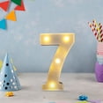 thumbnail image 5 of Marquee Light Up Letters | Large Light Up Numbers | Battery Powered and Bright with Every Letter of the Alphabet | For Wedding, Birthday, Party, Celebration, Christmas or Home Decoration, 5 of 6