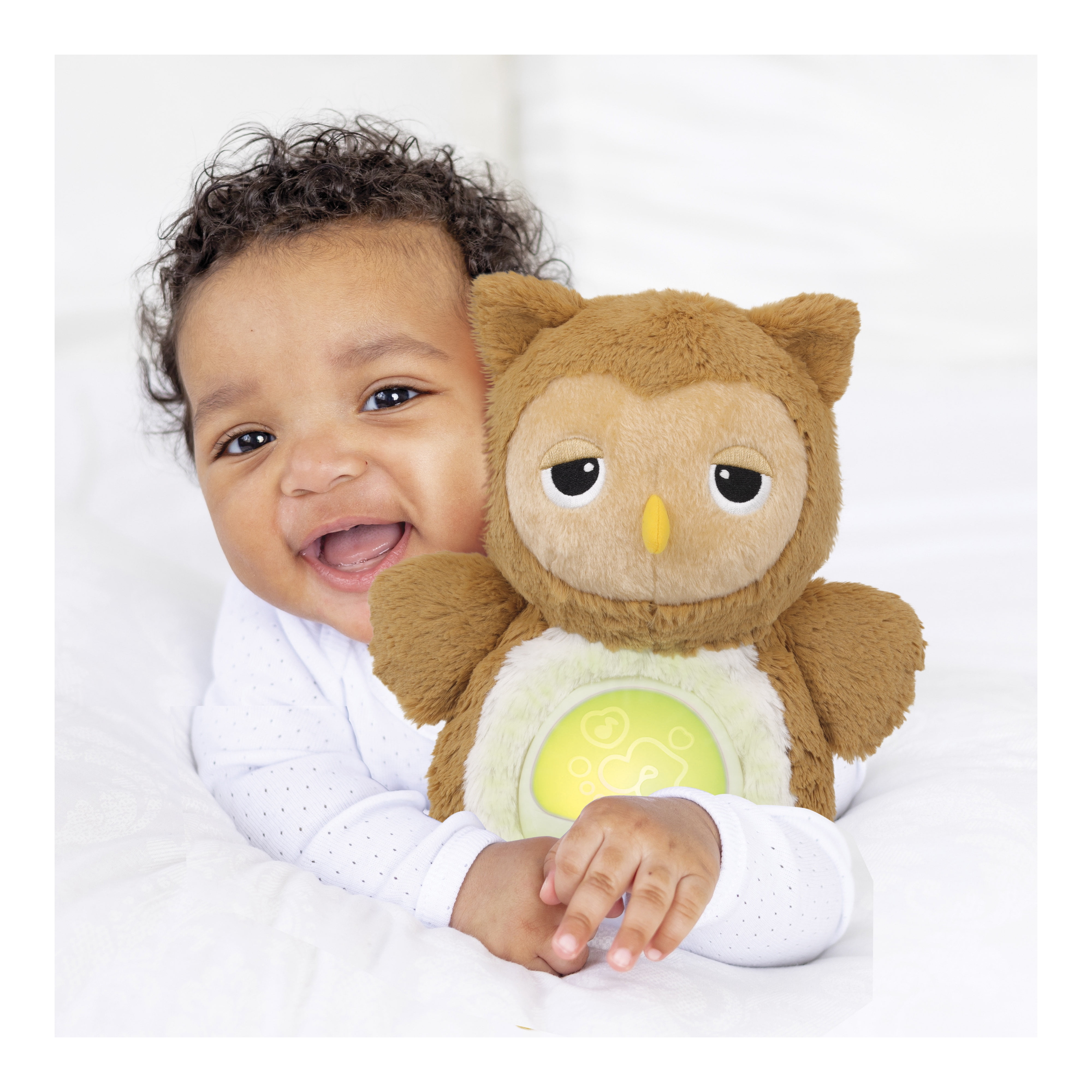 Winfun Soothing Sounds Light-Up Owl Plush Toy for Newborns