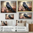 thumbnail image 4 of Designart "Crow Royalty III" Animals Floater Framed Canvas Art Print, 4 of 7
