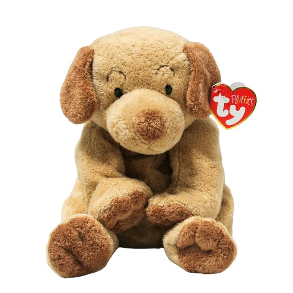 Ty Pluffies - Puppers the Brown Dog  - Stuffed Animal