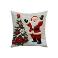 thumbnail image 3 of 45x45cm Christmas Pillow Set Festival Decorative Sofa Decorative Linen Pillow Set Three Piece, 3 of 9