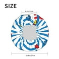 thumbnail image 6 of Disketp Red Funny Crab On Blue Stripe Shower Caps,Reusable Shower Cap For Women, Double Layer Waterproof Hair Cap, Large Size For All Hair Lengths,For Girls Spa Home Salon Use, 6 of 9