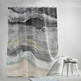 thumbnail image 5 of Shower Curtains for Bathroom-36"x78",Abstract Ocean Seaside Ombre Art Waterproof Bath Curtain Grommet Shower Curtain Set with Hooks,Coastal Beach Sea Wave Washable Bath Accessories, 5 of 7