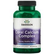 Swanson Coral Calcium Complex 90 Capsules