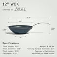 thumbnail image 5 of Made In Cookware - 12" Blue Carbon Steel Wok - (Like Cast Iron, but Better) - Professional Cookware - Crafted in France - Induction Compatible, 5 of 8
