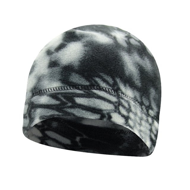 Guardurnaity Gorro deportivo para exteriores, gorro térmico a prueba de viento, para correr, ciclismo, gorro de lana Polar con camuflaje, camuflaje Sombreros Blanco negro