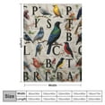 thumbnail image 4 of WERPE  Birds Blanket Funny Throw Soft Cozy Fuzzy Blankets for Gift Picnic Decor for Kids Girls Boys for Room Couch House Travel Full Size ''for Kids/Children White, 4 of 6
