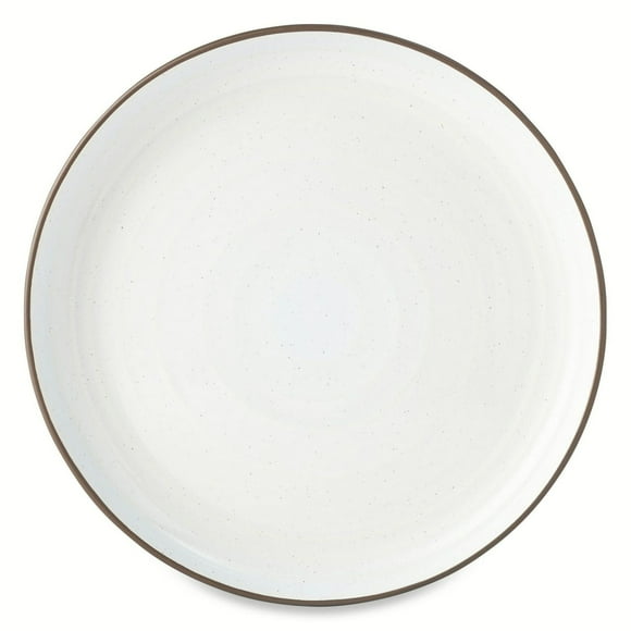 Assiette plate en céramique Yellowstone, collection Beth