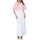 thumbnail image 2 of INSPIRE CHIC Cárdigan de noche de mujer de piel sintética con cuello de lazo para bodas elegantes 2XL Rosa, 2 of 6