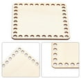 thumbnail image 6 of 5pcs Wooden Square Knitting Bag Bottom Shaper Pad for Crochet DIY Basket Weaving Yarn Bag, 6 of 7