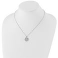 thumbnail image 4 of Auriga 925 Sterling Silver 1.1 mm Rhodium-Plated Diamond Letter U Initial Necklace for Women 20", 4 of 6