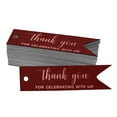 thumbnail image 1 of Inkdotpot Pack Of 100 Real Rose Gold Foil Paper Tags Thank You For Celebrating With Us Bridal Shower Favor Hang Tags, 1 of 6