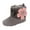 Gray, variant on Odeerbi Baby Infant Girls Soft Sole Prewalker Shoes Cute Flowers Boot Shoes Baby Cotton Warm Shoes White