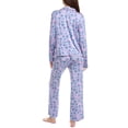 thumbnail image 2 of Honeydew womens  2pc All American Long Pajama Set, m, Blue, 2 of 3