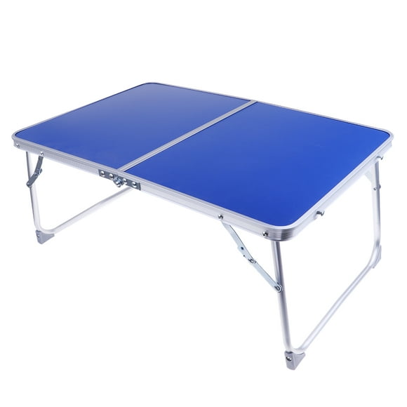 Table Pliante Ordinateur Portable Camping Tables de Plein Air pour le Camping Plage BBQ Parti Pique-Nique Bleu