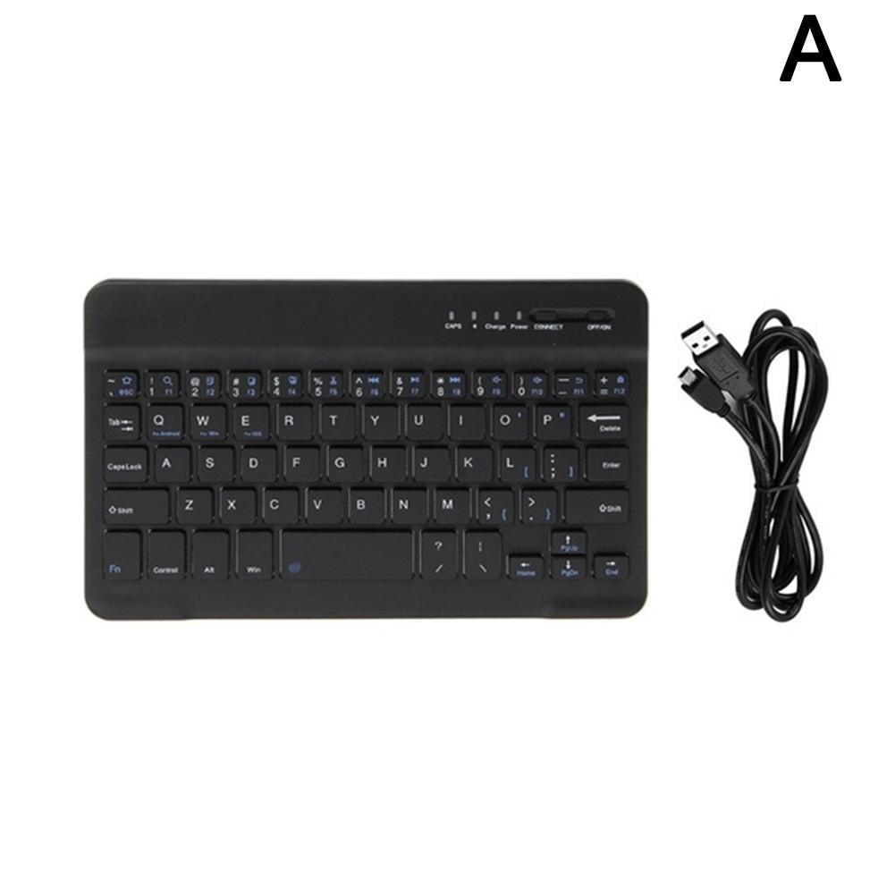 Ultra Slim Wireless Bluetooth Keyboard 59 Keys Rechargeable Quality Android For Ios Windows H5G0