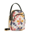 thumbnail image 7 of FORMRS Crossbody Bag for Women Quilted Travel Shoulder Cell Phone Purse with Chain Strap Handbag, Purple Retro Flower, 7 of 7