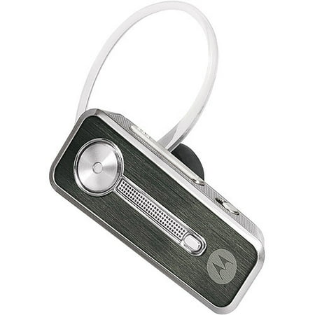 Silver Motorola Headset Motorola H780 - Headset - over-the-ear mount - Bluetooth - wireless - brushed metal - for Motorola A455, i296; Evoke QA4; Karma QA1; Moto VE465; Moto Q 11, 9c, 9h, 9m; MOTORAZR V3 ()