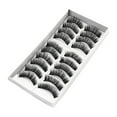 thumbnail image 2 of Long Women's Thick Pairs Natural Eyelashes Handmade 10 False Eyelashes Eyelashes, 2 of 5