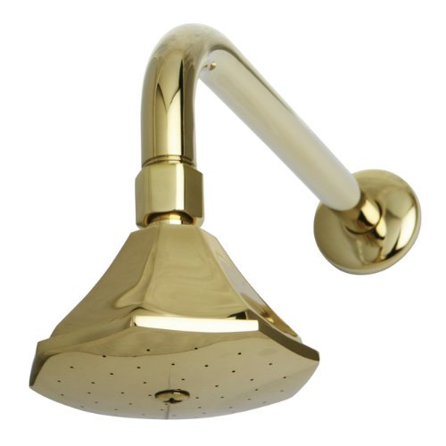 Kingston Brass P40PBCK Victorian Solid Brass Showerhead with 12inch