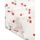 thumbnail image 5 of INSPIRAR CHIC Blusas de Cuello en V para Mujeres Elegante Casual Estampado de Cereza con Solapa Notch Verano Manga Corta XS Blanca, 5 of 6